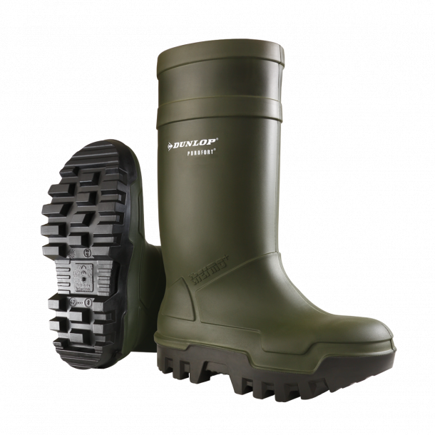 Dunlop Purofort Thermo+ Full Safety groene veiligheidslaarzen