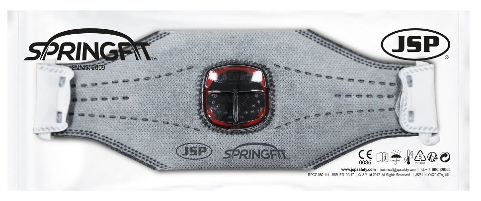 JSP Springfit 436ML stofmasker per stuk verpakt