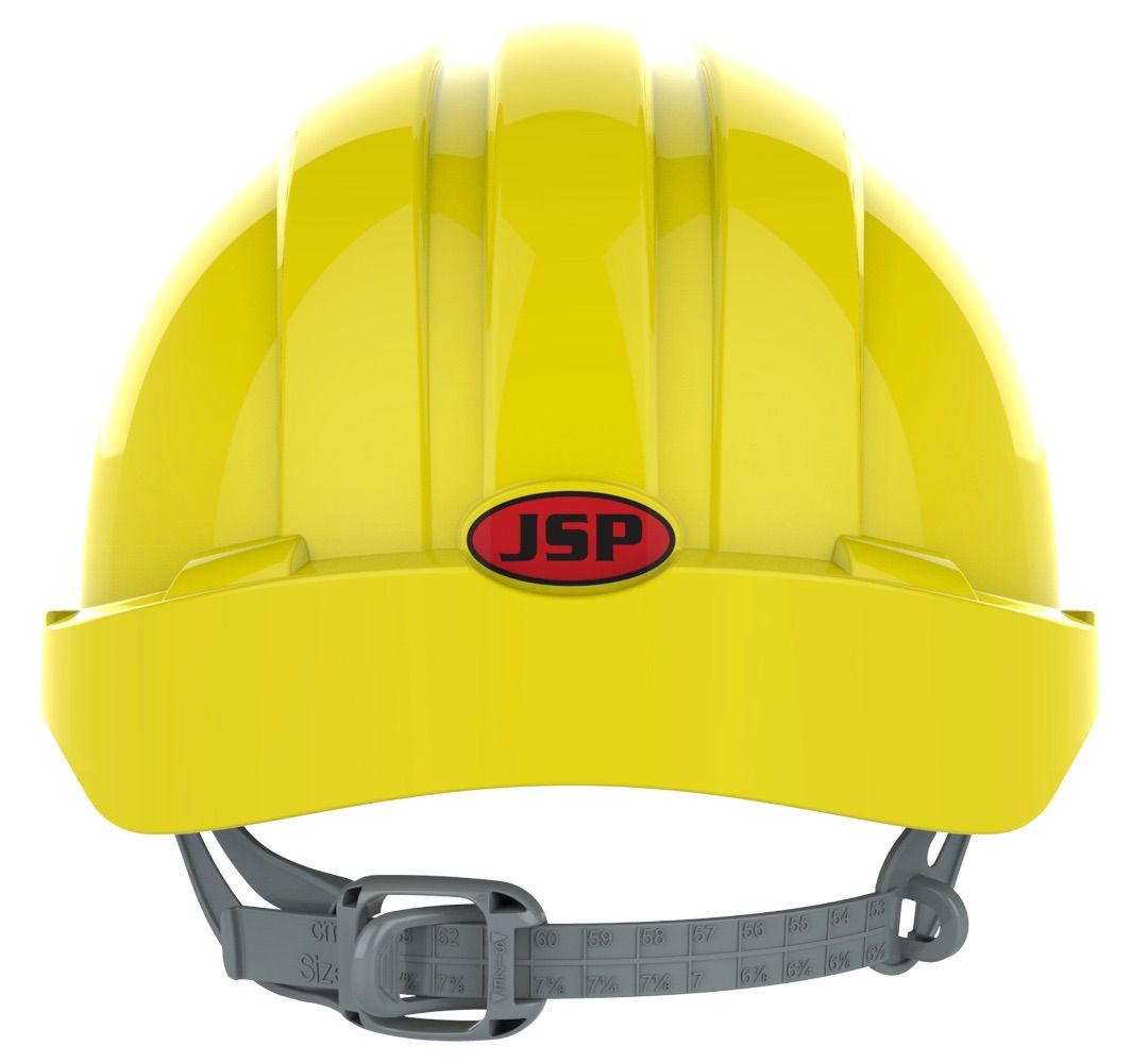 JSP EVO 3 gele veiligheidshelm met korte klep