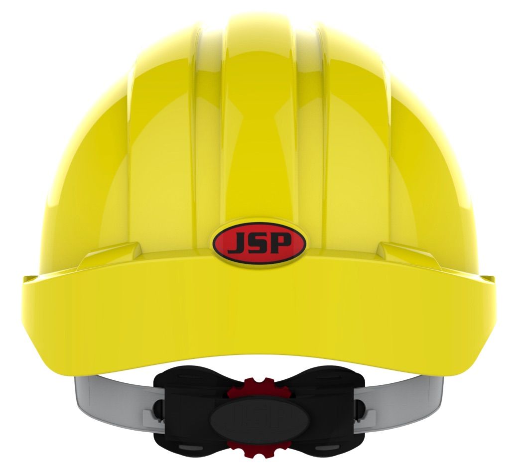 JSP EVO 3 gele veiligheidshelm met kortste klep