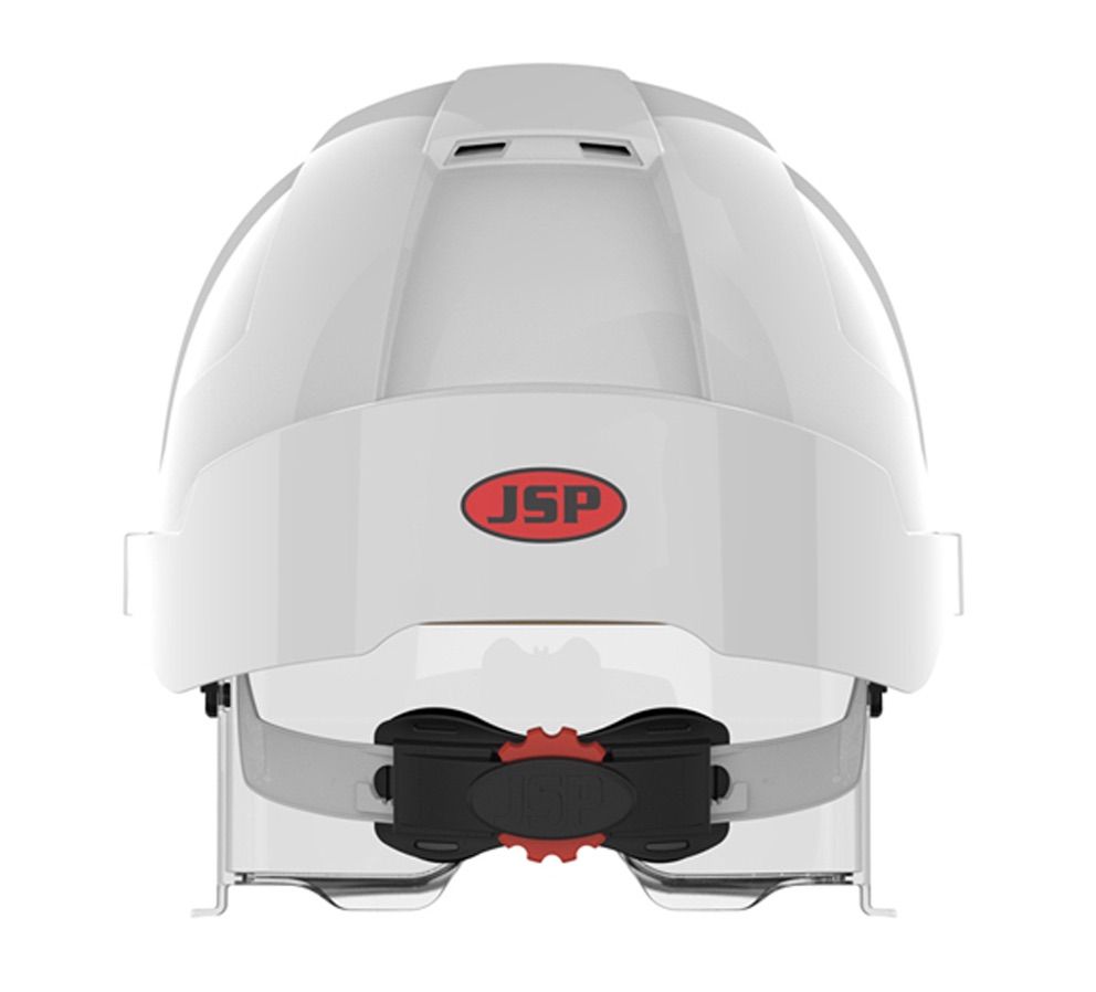 JSP EVO VISTAlens witte veiligheidshelm met smoke lens