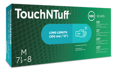 Ansell TouchNTuff 92-605 werkhandschoenen verpakking