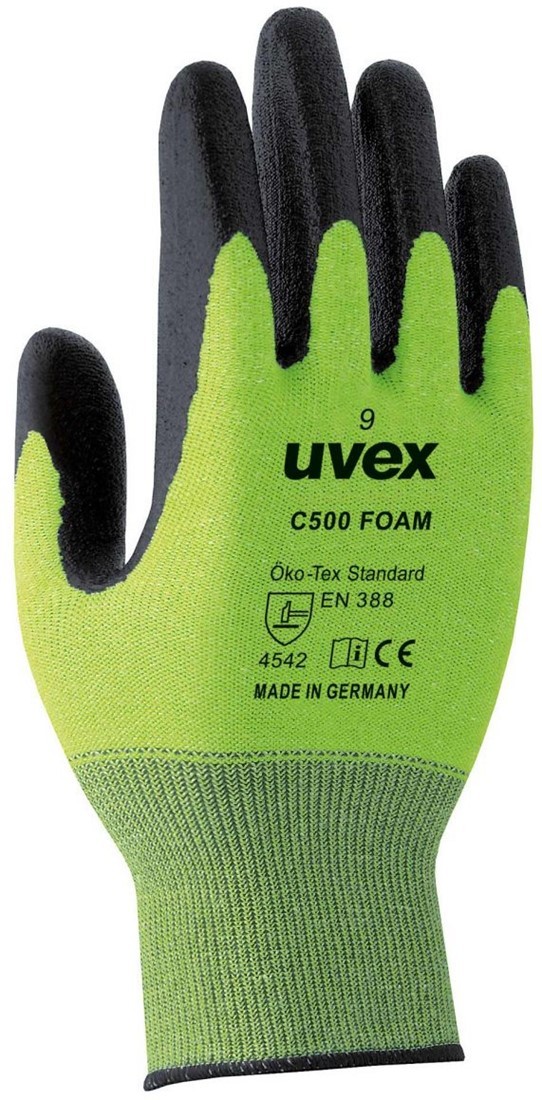 Uvex C500 foam werkhandschoenen