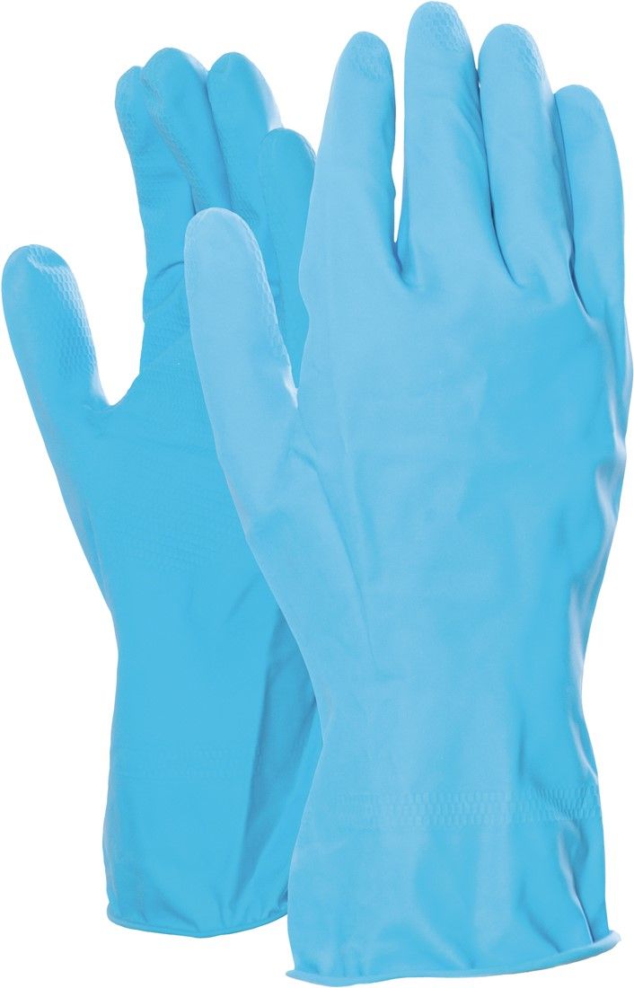 Majestic latex blauwe huishoudhandschoenen