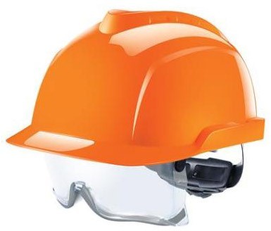 MSA V-Gard 930 ongeventileerde oranje veiligheidshelm