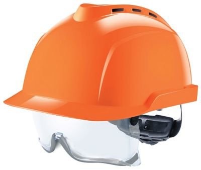 MSA V-Gard 930 geventileerde oranje veiligheidshelm