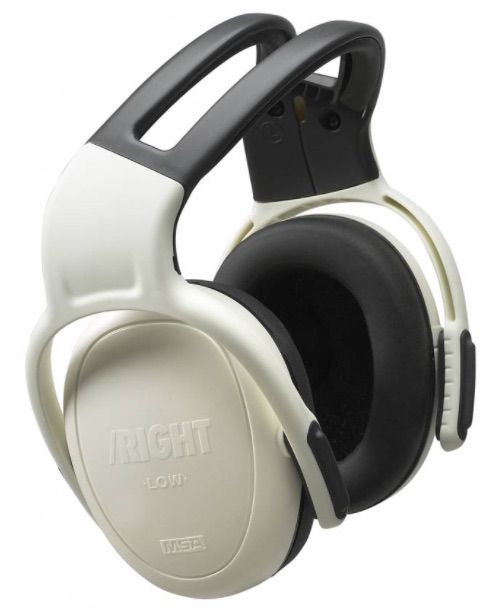 MSA left/RIGHT Low witte gehoorkap met hoofdband