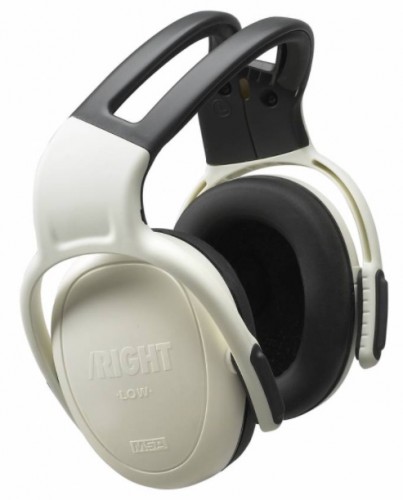 MSA left/RIGHT Low witte gehoorkap met hoofdband