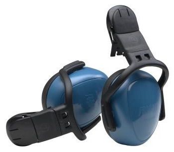 MSA left/RIGHT Low blauwe gehoorkap met helmbevestiging