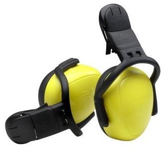 MSA left/RIGHT high gehoorkap met helmbevestiging geel