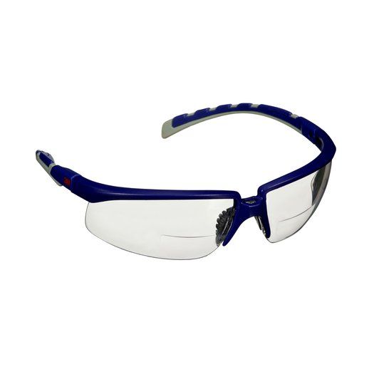 3M Solus 2000 veiligheidsbril met blauw/grijs montuur en heldere lens