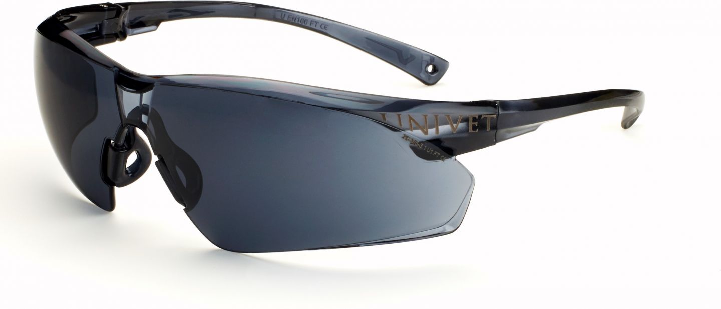 Univet 505U veiligheidsbril smoke lens