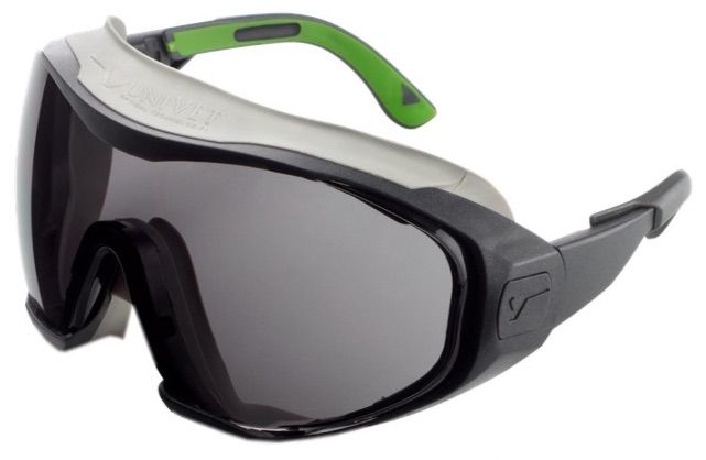 Univet 6X1 veiligheidsbril met smoke lens