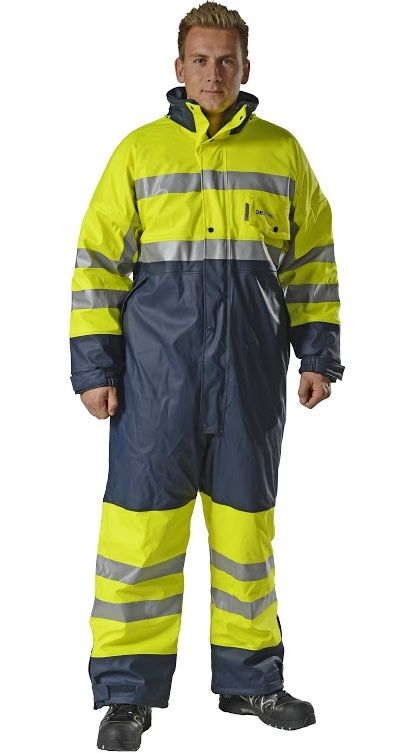 Ocean Comfort Stretch Winter Fluo geel werkoverall