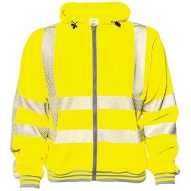 M-Wear 6230 hooded fluo gele werksweater