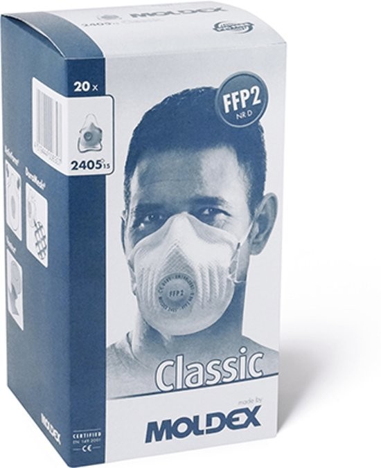 Moldex 2405 stofmasker verpakking